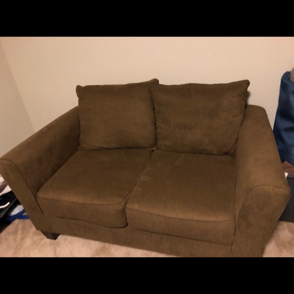 Couch and love seat combo! “Brown” - Picture 3 of 8